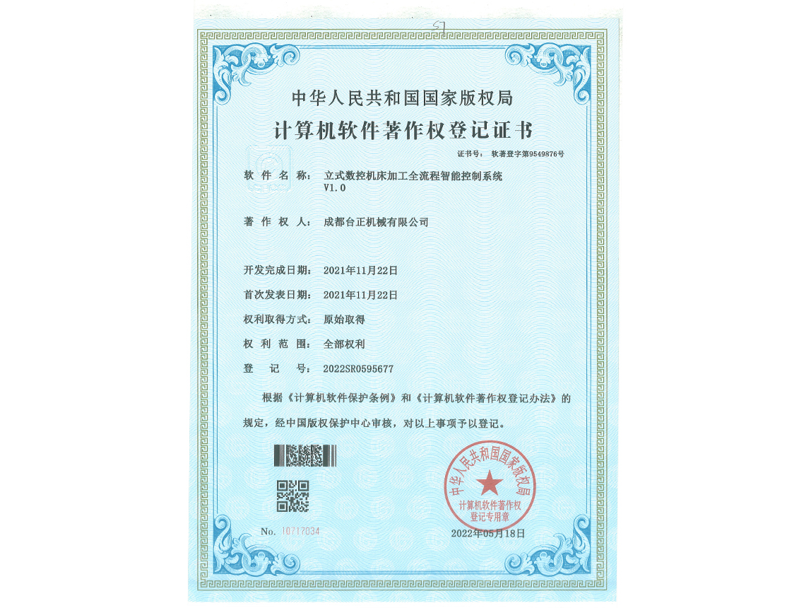 軟件著作權證書